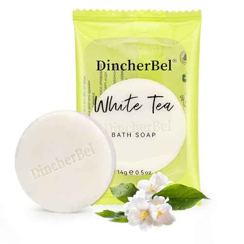DincherBel 200 Pack 0.5oz Travel Soap, Mini Round Cleansing Bars Soap Bulk Travel Size, Individually Wrapped Toiletries Amenities for Hotel, Airbnb, Shelter, Camping and Traveling