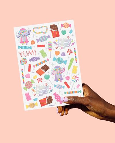 xo, Fetti 72 Iridescent Candy Temporary Tattoos