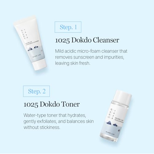 ROUND LAB Dokdo 1025 Hydrating 4-Step Skincare Mini Kit
