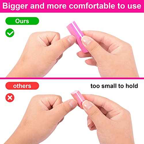 Diesisa Buffer Block Nail File, 100/180 Grit Sponge Nail Buffers for Acrylic Nails, Nails Buffer, Mini Buffing Block Double Sided for Manicure Tools 60 Count - Pink