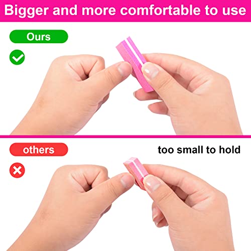 Pink Diesisa Buffer Block Nail Files 60 Pack - Double Sided 100/180 Grit Manicure Buffers