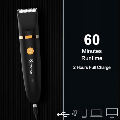Electric Groin Hair Trim Ball Trimmer for Men Body Shaver Below-The-Waist Groomer Nose Hair Trimmer Waterproof Cordless 3 in 1