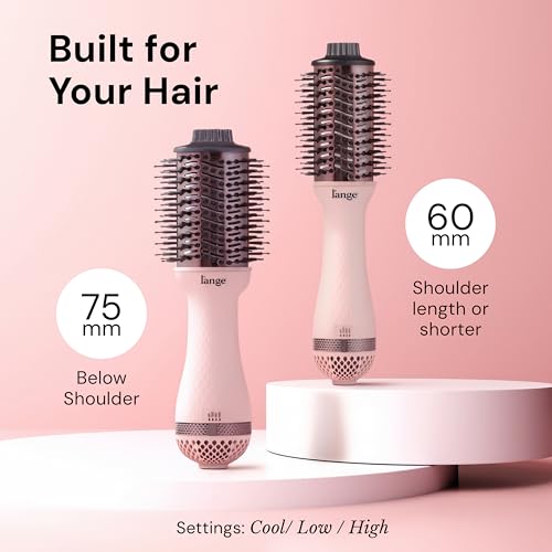 L'ANGE HAIR Le Volume 2-in-1 Blow Dryer Brush | 75mm Titanium