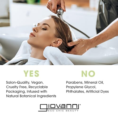GIOVANNI 2chic Ultra-Sleek Flat Iron Styling Mist - Brazilian Phyto-Keratin & Moroccan Argan Oil, Heat Protection, Coconut, Shea Butter, Pro-Vitamin B5, Color Safe, Paraben Free - 4 oz