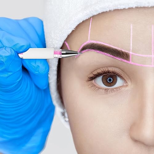 Eyebrow Marker Pen Fine Tip - 4 Pens with 8 Refills