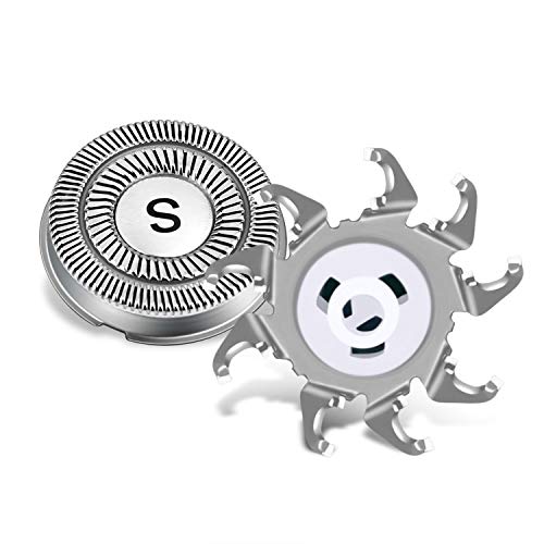 SweetLF 3 Pcs Replacement Shaver Head Blade Cutters IPX7 Waterproof Electric Razor Wet & Dry 3D Men¡¯s Rotary Shaver SW-BC09