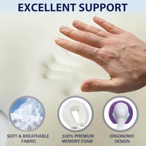Universal Headrest Face Cushion Face Pillow for Massage Table and Massage Chair, Professional Massage Table Universal Face Head Neck Rest Pad with Soft Memory Foam (Purple)