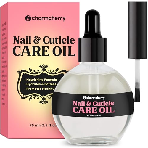 CharmCherry Cuticle Oil - Nail Growth & Strength, 2.5 fl oz