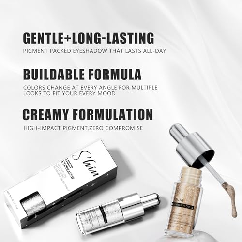 Champagne Gold Shimmer Liquid Eyeshadow – Waterproof Longwear