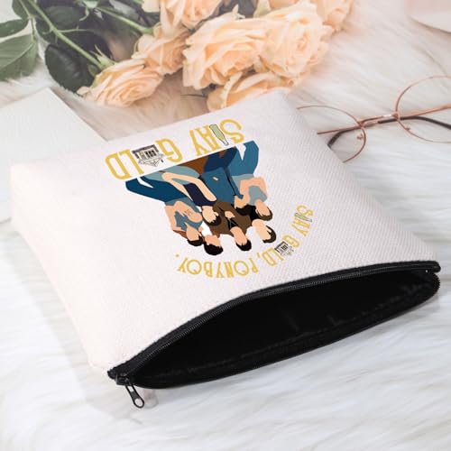 POFULL 80s Movie Inspired Gift Ponyboy TV Show Fans Cosmetic Bag