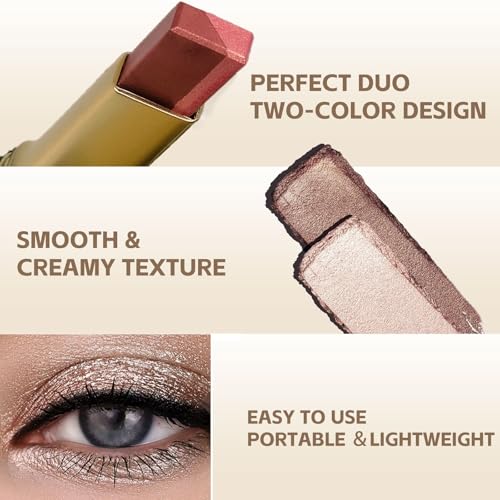 MooGlamor 6-Piece Glitter Eyeshadow Stick Set | Waterproof & Shimmer