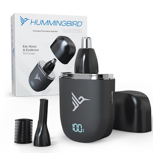 HUMMINGBIRD CleanUp Bundle Includes MK14 BeardMaster and MK12 Compact Nose & Ear Trimmer