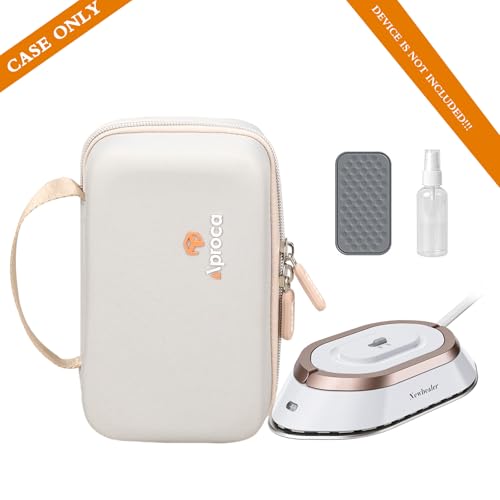 Aproca Case Compatible with Newbealer Travel Iron Mini Dry Iron, Portable Storage Bag for Accessories - Grey (Case Only)