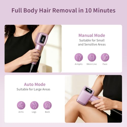 IPL Laser Hair Removal Device for Long-Term Hair Reduction - Ice Cooling Technology
