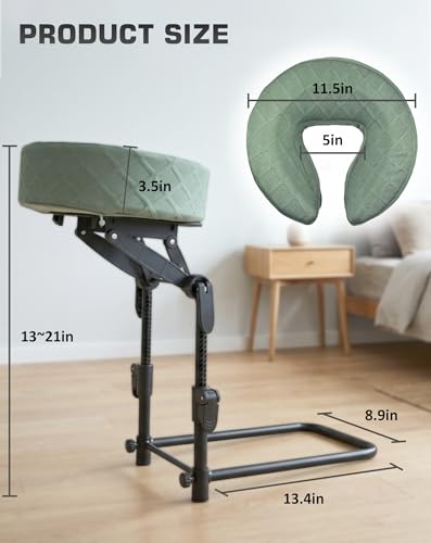 Adjustable Massage Headrest for Bed – Memory Foam Face Cradle