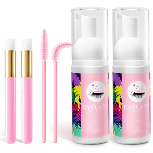Buqikma Lash Shampoo Kit for Eyelash Extensions