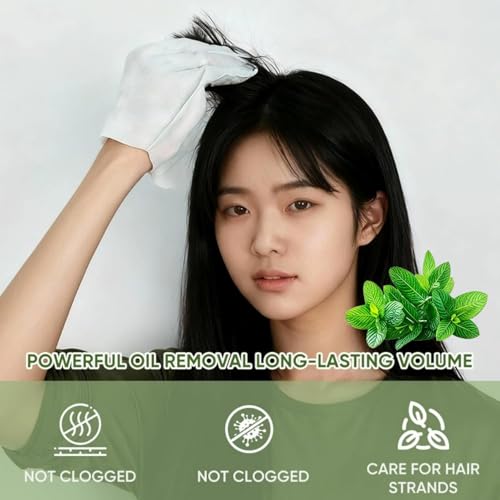 Dry Shampoo Gloves 5 Pack - Oil Absorbing No Rinse Hair Refresh