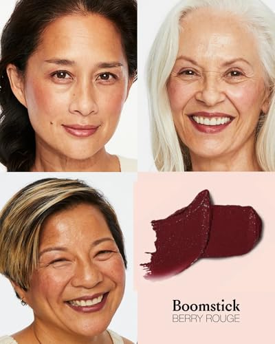 Boomstick Color Cream Blush Stick for Cheeks, Eyes & Lips, Berry