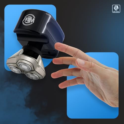 Skull Shaver Palm Shaver for Men - Head & Face Razor - Ergonomic Design - Waterproof Cordless Razor - Travel Friendly - Grooming Gift for Bald Men