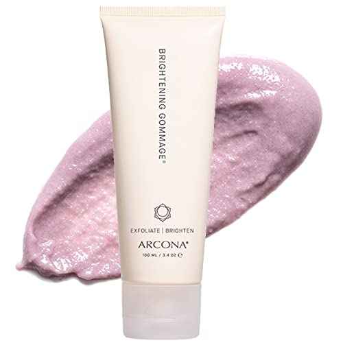 ARCONA Brightening Gommage - Exfoliate + Brighten with Jojoba Beads, Zeolite + Antioxidant Rich Blueberry + Cranberry Extracts - Made In The USA