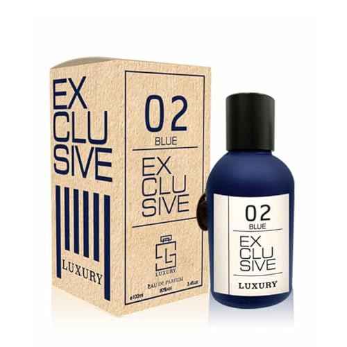 Maison d'Orient Luxury Collection Exclusive 02 Blue Eau de Parfum 100 mL - Aromatic Woody Mens Cologne with Amber and Musk Accords, Long Lasting Fresh Signature Scent