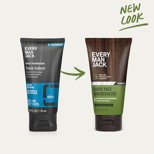 Every Man Jack, Face Lotion Revive Daily Hydrating, 2.5 Fl Oz