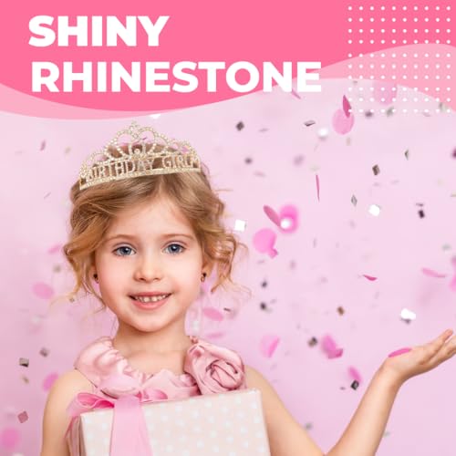 Elegant Birthday Tiara and Crown with Sash for Women