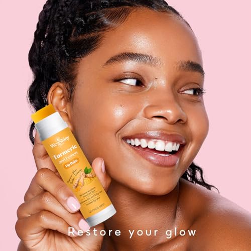Lemon Turmeric Lip Balm for Dark Lips - 2pcs Moisturizing Treatment