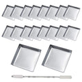 20 Empty Eyeshadow Pans with Depotting Tool - 26mm Metal Makeup Containers