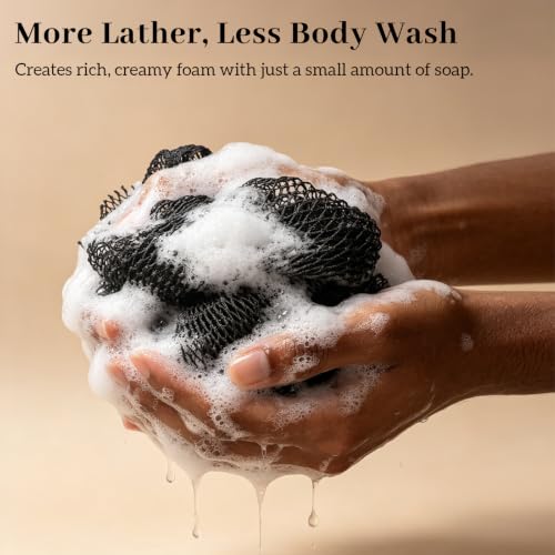 African Net Sponge with Knots - 70 Inch Exfoliating Body Scrubber