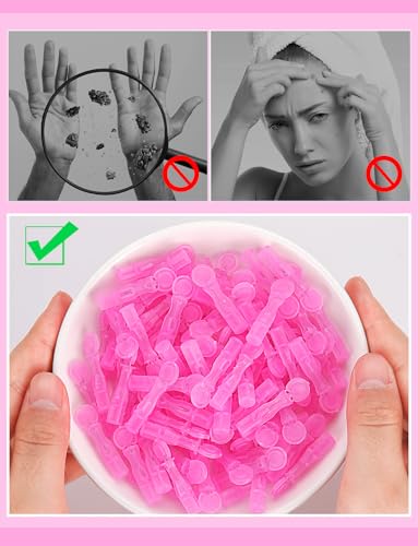 Disposable Facial Extraction Lancets - Pink 50Pcs for Acne Blackhead Removal