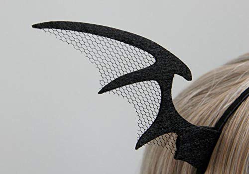 VEIDO Halloween Bat Wing Headband Cosplay Party Head Piece Costume Hair Band ZHB09 (Bat Wing)