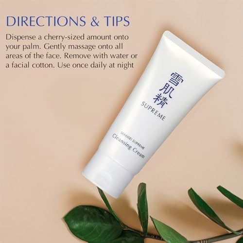 SEKKISEI :: Supreme Cleansing Cream, Gentle Hydrating Facial Cleanser, 5 Ounce