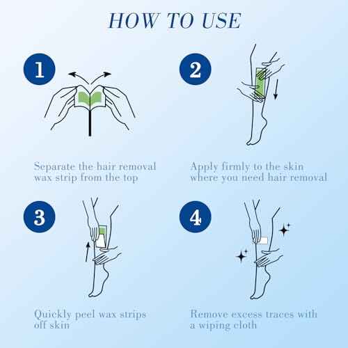 60PCS Wax Strips for Hair Removal - 40 Body & 20 Facial Hair Removal for Women - Waxing Kit for Women, Face, Body, Arms, Legs, Chest, Back, Bikini/Brazilian Waxing Strips & 4Calming Oil Wipes