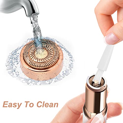 acial Hair Remover Replacement Heads Generation 2, Double Halo Replacement Heads for Finishing Touch Facial Hair Removal for Women, 18K Gold-Plated Replacement Heads for Facial Hair Remover (6 PCS)