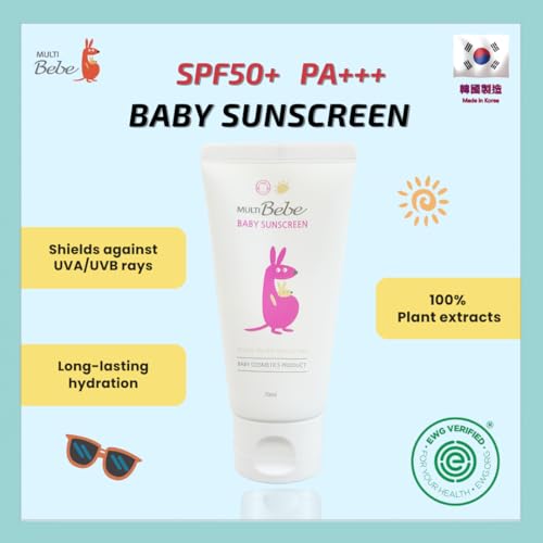Multi-Bebe Baby Sunscreen cream - Protect the skin from UV rays SPF 50+ PA+++ - 2.4 fl made in korea