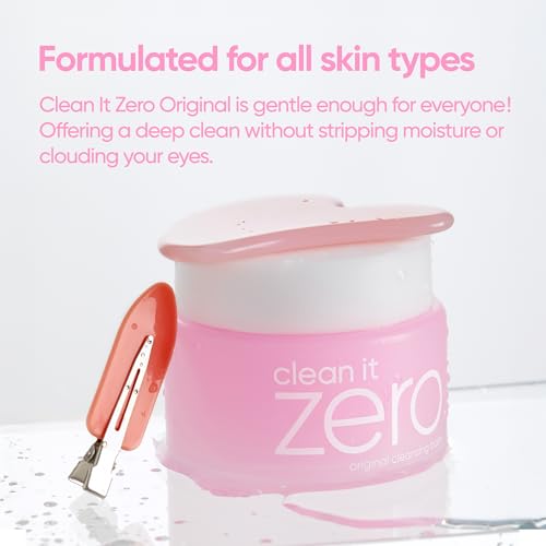 BANILA CO Clean It Zero Original Cleansing Balm Duo | Big Size 180ml + Travel Size 50ml | Korean Makeup Remover & Facial Cleanser | Vegan, Acerola Berry & Vitamin C