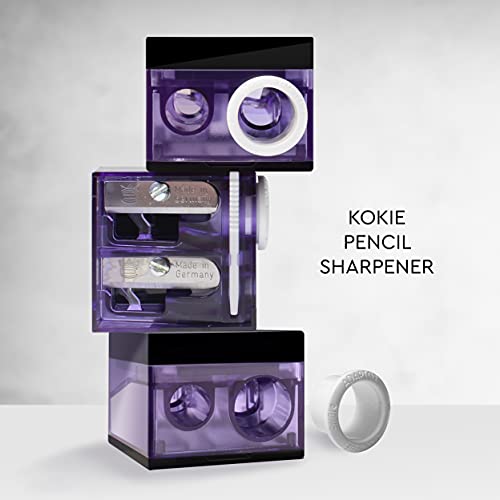 Kokie Dual Makeup Pencil Sharpener with German Steel Blades & Cleaner