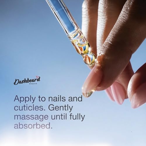 Dashboard Beauty Cuticle Nail Oil with Jojoba & Vitamin E - 1 oz Dropper