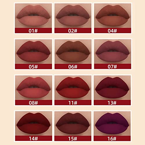 12-Color Matte Liquid Lipstick Set – Waterproof, Long-Lasting