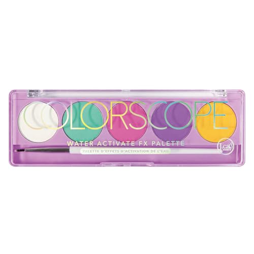 Jcat Beauty 1 Professional [ CSP103 : Bright Pastel ] Colorscope Water Activate FX Palette Eyeliner w/Brush + Free Zipper Bag