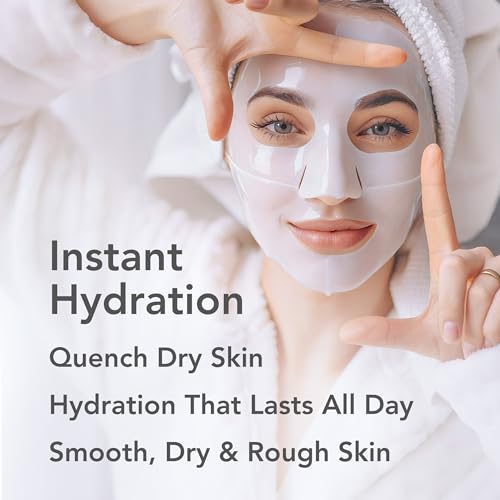 Collagen Face Mask (5 Pack) - Hydrating Sheet Masks for Women - Bio-Collagen Real Deep Mask - Anti Aging Face Mask for Wrinkles