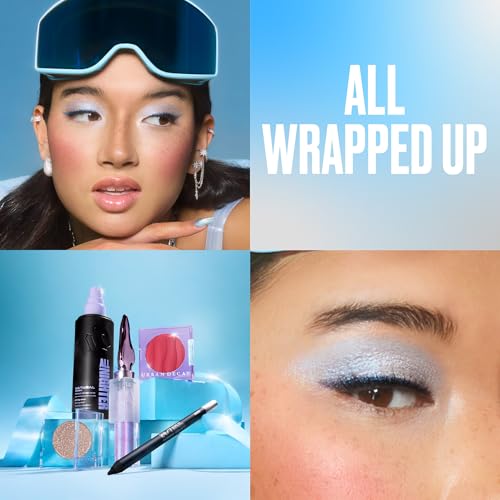 URBAN DECAY Icy Holiday Makeup Look (Frost Boss 3Pc Bundle) - Makeup Set for Eye + Face - All Nighter Setting Spray Natural, 24/7 Waterproof Eye Pencil, Moondust Glitter Eyeshadow Topper