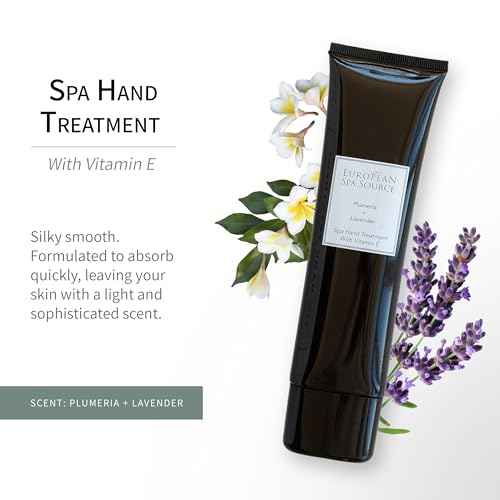 European Spa Source Spa Hand Treatment with Vitamin E, Plumeria and Lavender Luxury Hand Lotion, 3.4 fl oz.