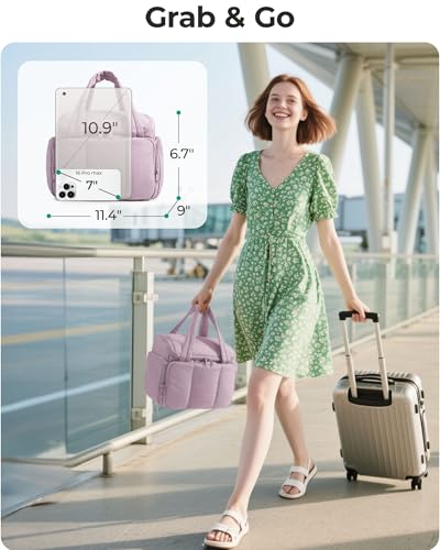 BAGSMART Travel Toiletry Bag with Water-Resistant Fabric