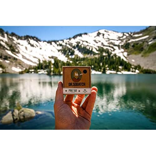 Dr. Squatch 2-Pack Pine Tar Soap Bars and Bourbon Soap Bar Bundle