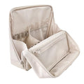 Large Waterproof Makeup Bag with Clear Dividers & Handle