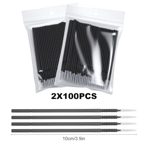 200 PCS Microswabs for Eyelash Extensions - Precision Cleaning