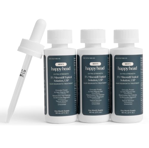 Minoxidil 5% Hair Growth Serum for Men - 3 Month Supply