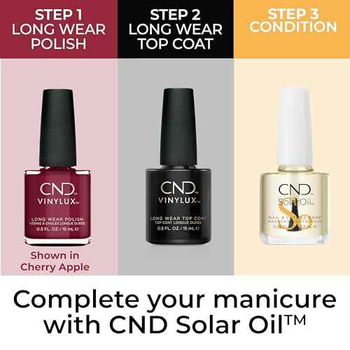 CND Vinylux Longwear Red Nail Polish, Gel-like Shine & Chip Resistant Color, 0.5 Fl Oz